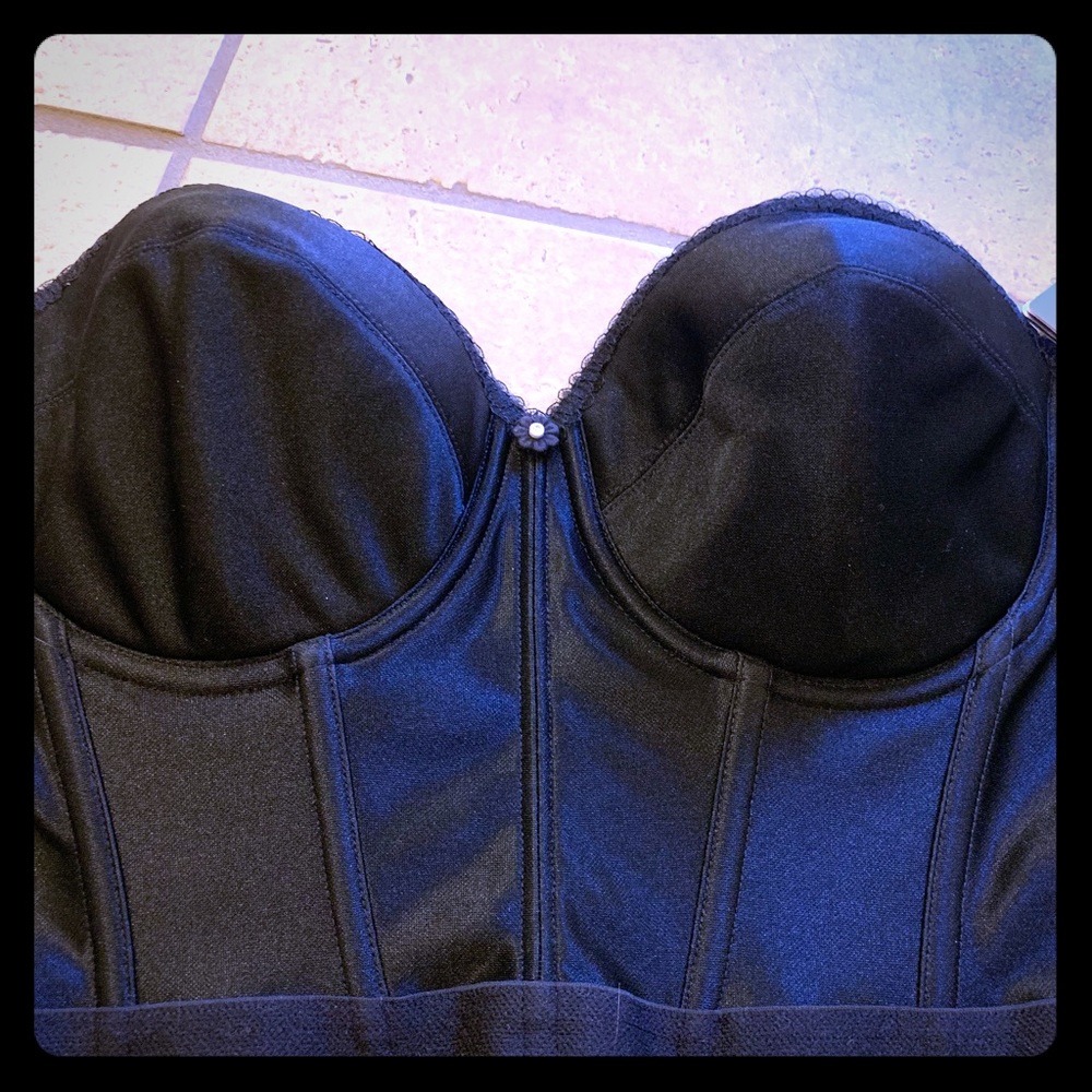 Dominique black bustier. NWT